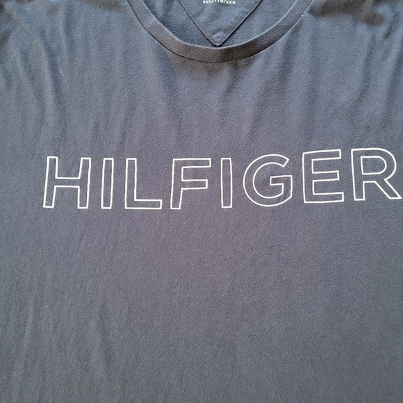 Tommy Hilfiger Blue Short Sleeve Logo T-shirt Size Women's XXL - Picture 2 of 6